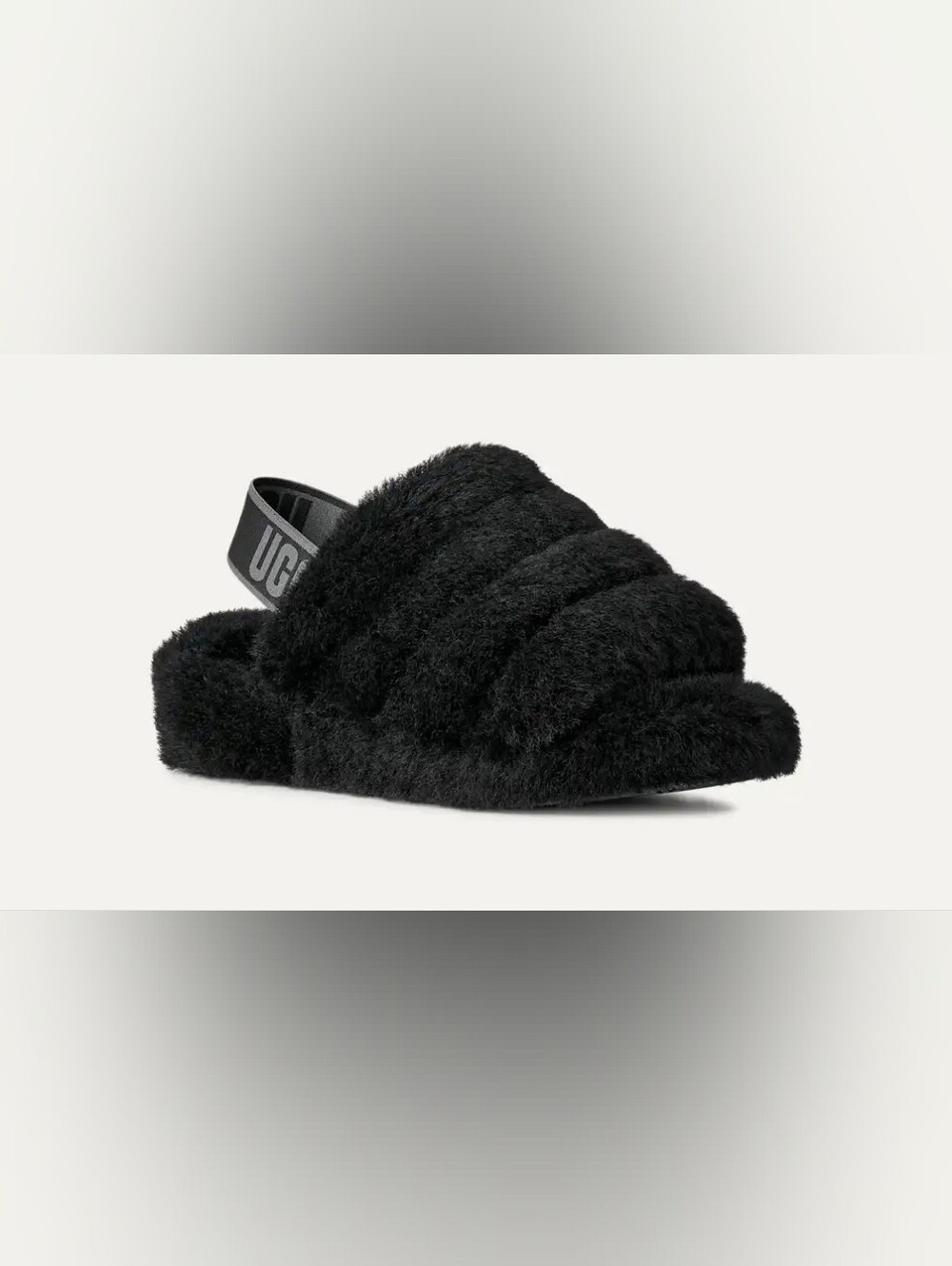 🖤 UGG Fluff Yeah Slides — Black, Size 6 🖤